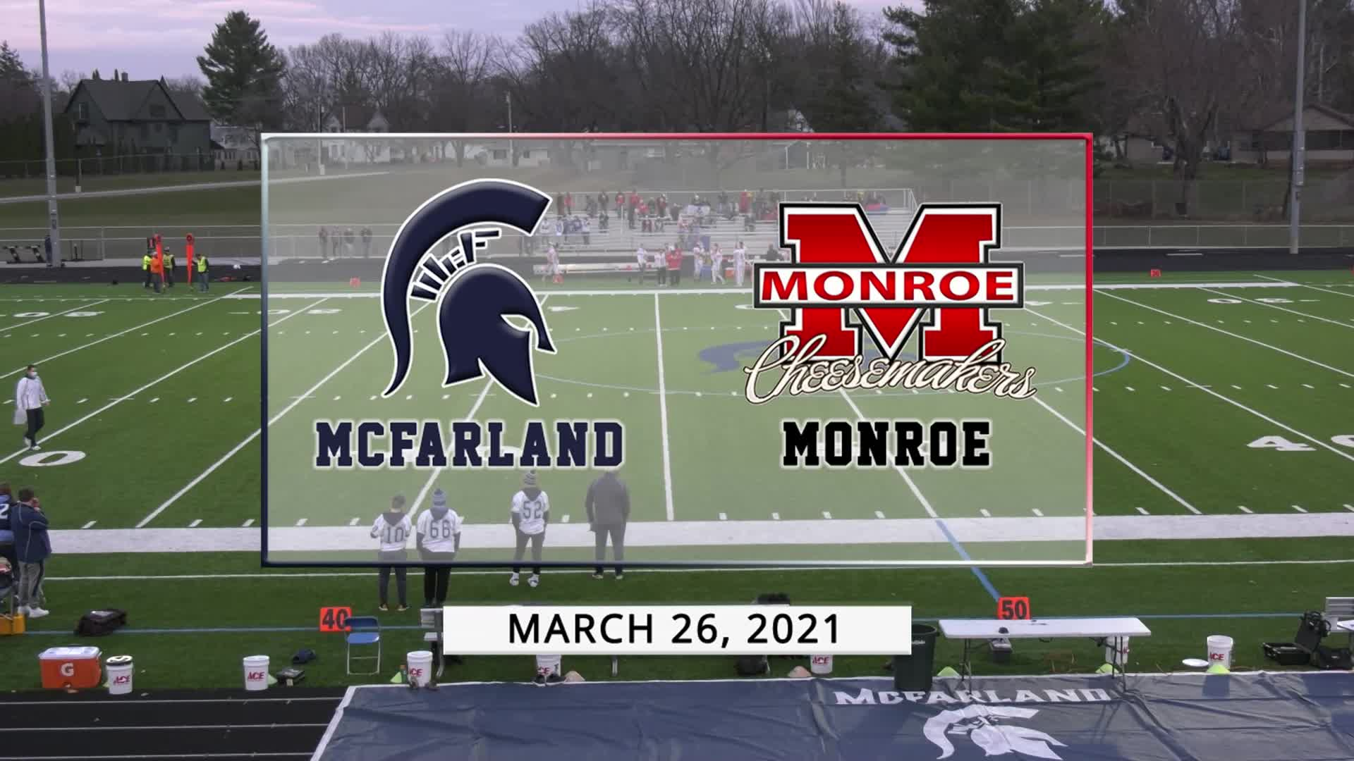 Spartan Football vs Monroe | March 26, 2021