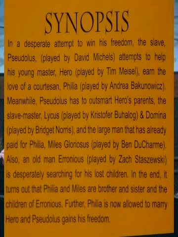 MHS Theater - A Funny Thing Happened on the Way to the Forum | November 18, 2006