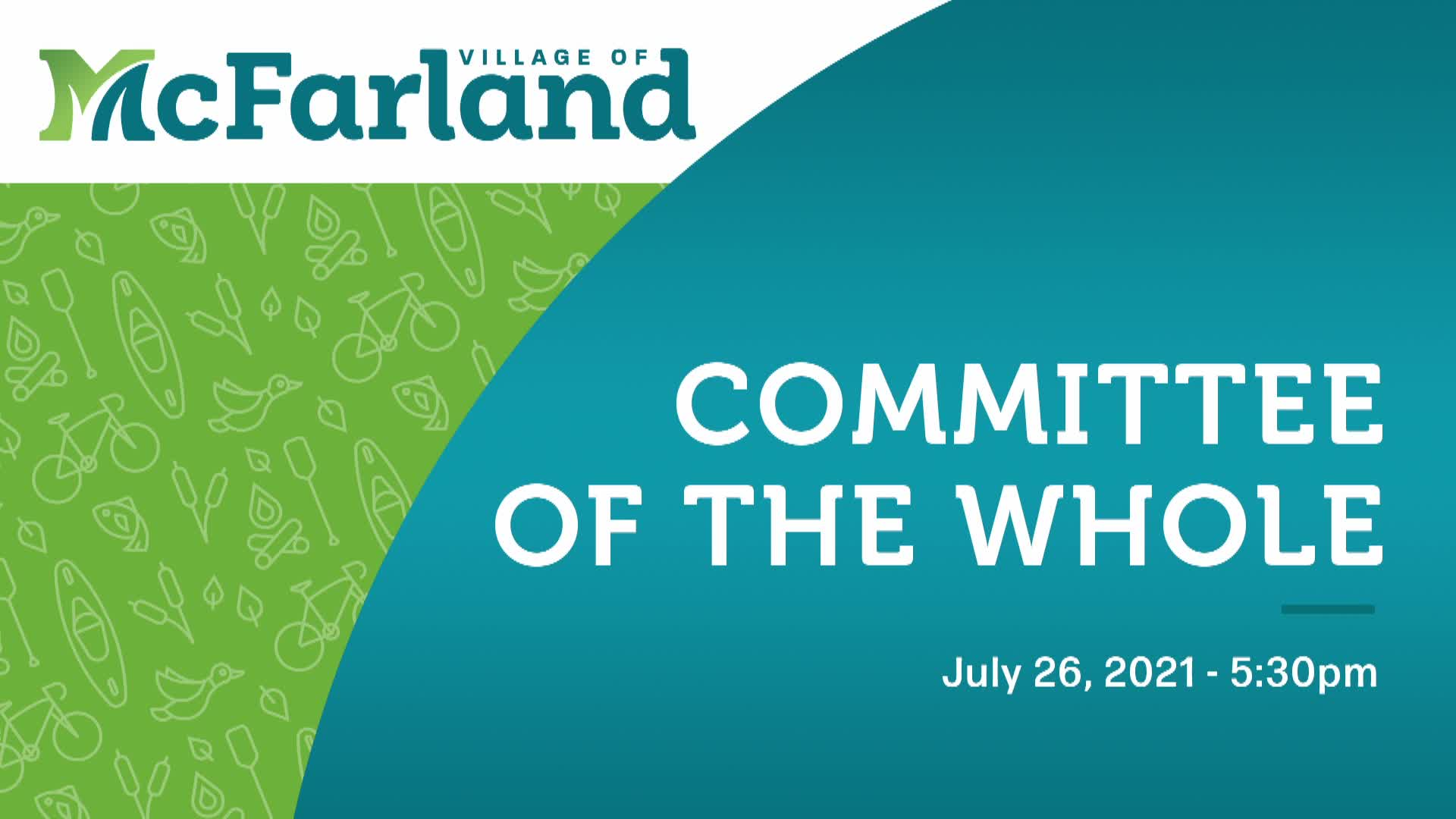 Thumbnail image for Committee of the Whole 7/26/21