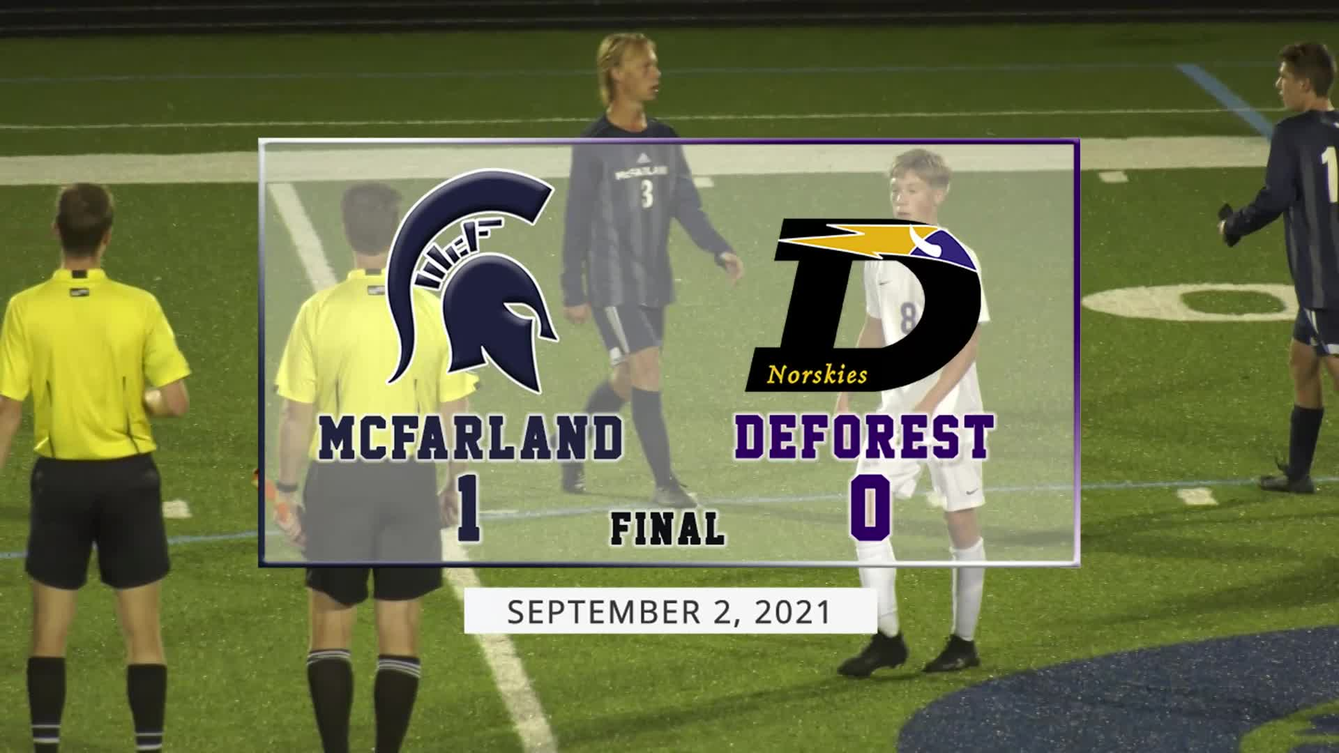 Spartan Boys Soccer vs DeForest Norskies September 2, 2021
