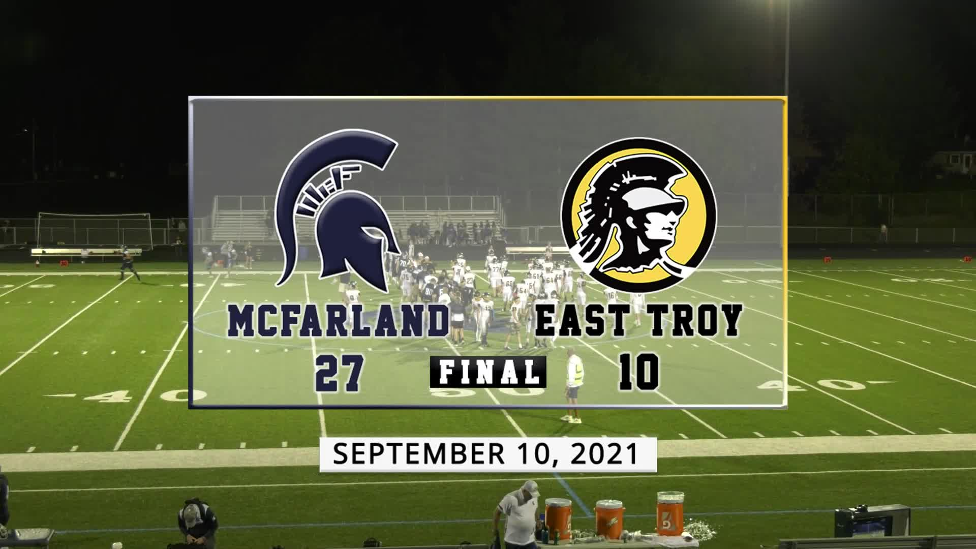 Spartan Football vs East Troy Trojans | September 10, 2021