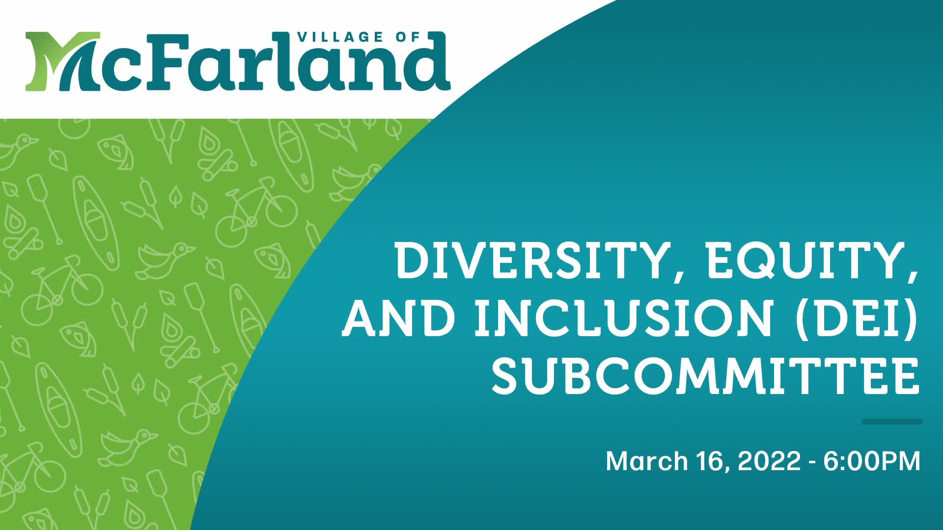 Thumbnail image for Diversity, Equity, & Inclusion Subcommittee 3/16/22