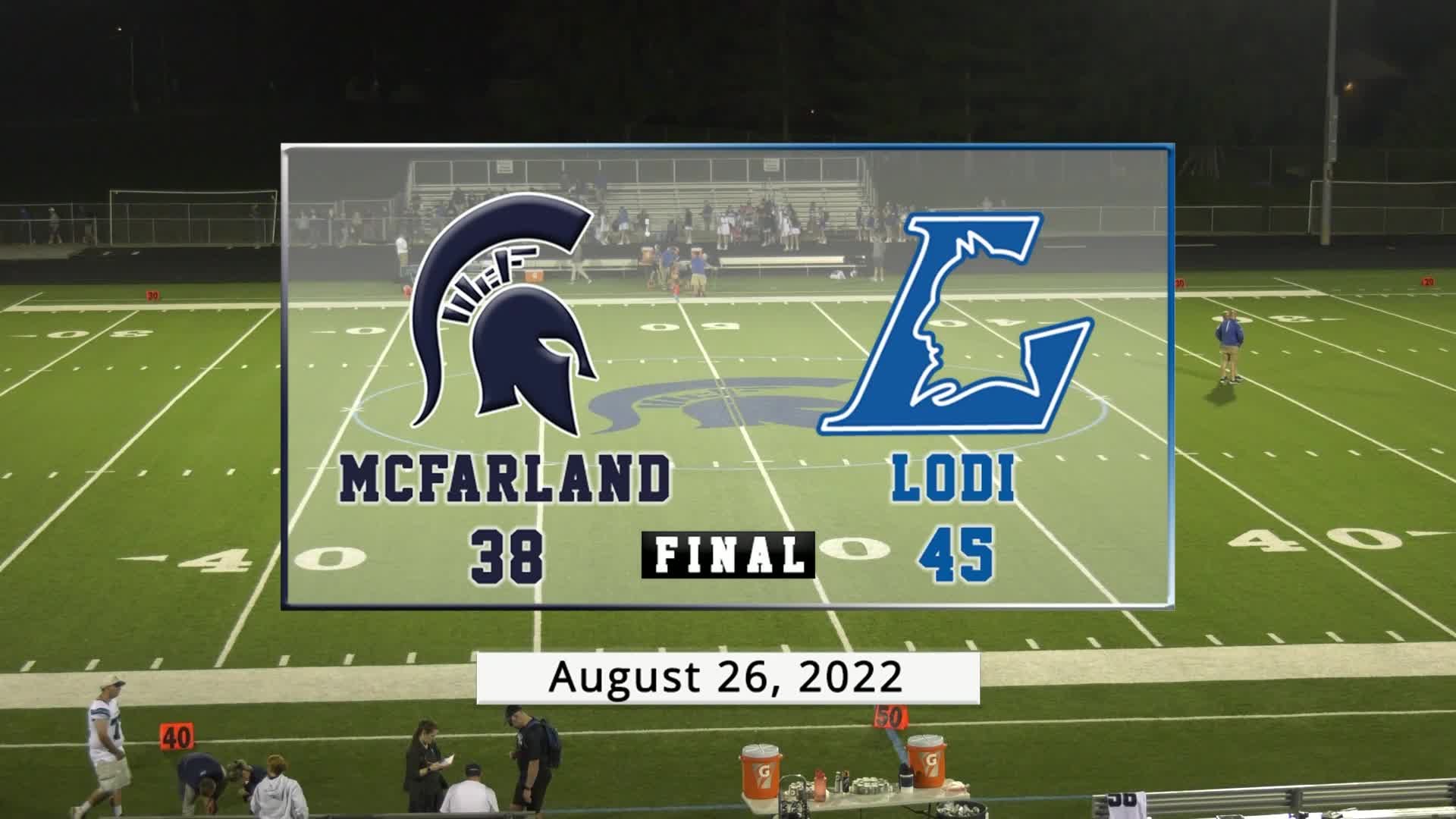 Spartan Football vs Lodi Blue Devils | August 26, 2022