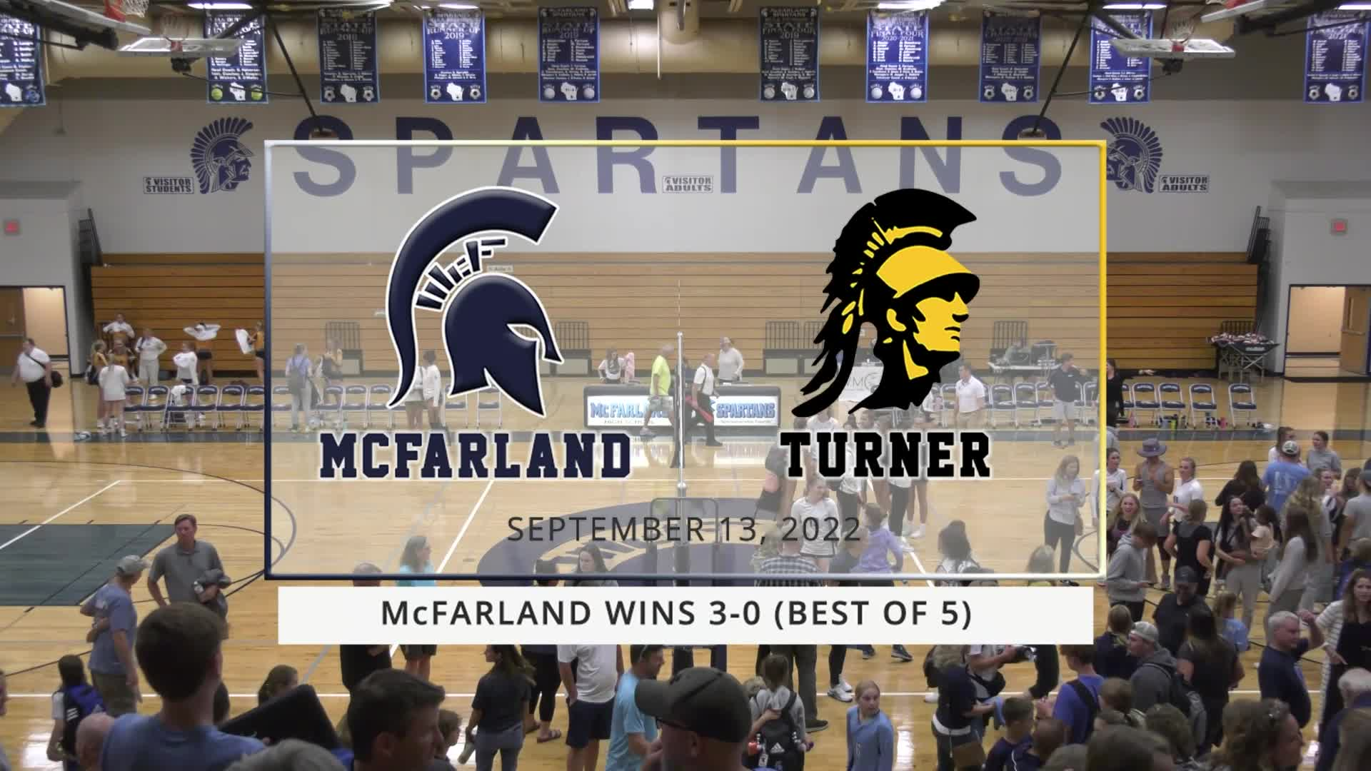 Spartan Girls Volleyball vs Turner Trojans | September 13, 2022