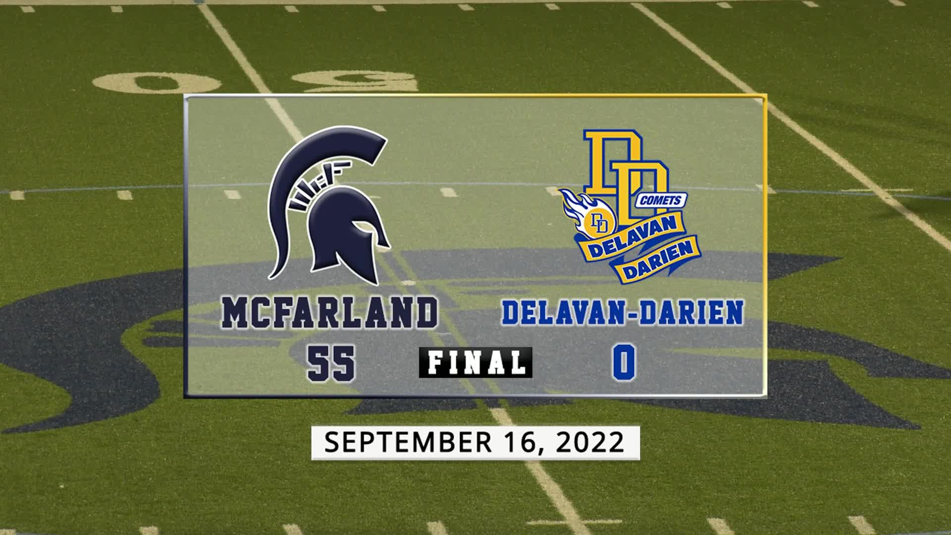 Spartan Football vs Delavan-Darien Comets | September 16, 2022