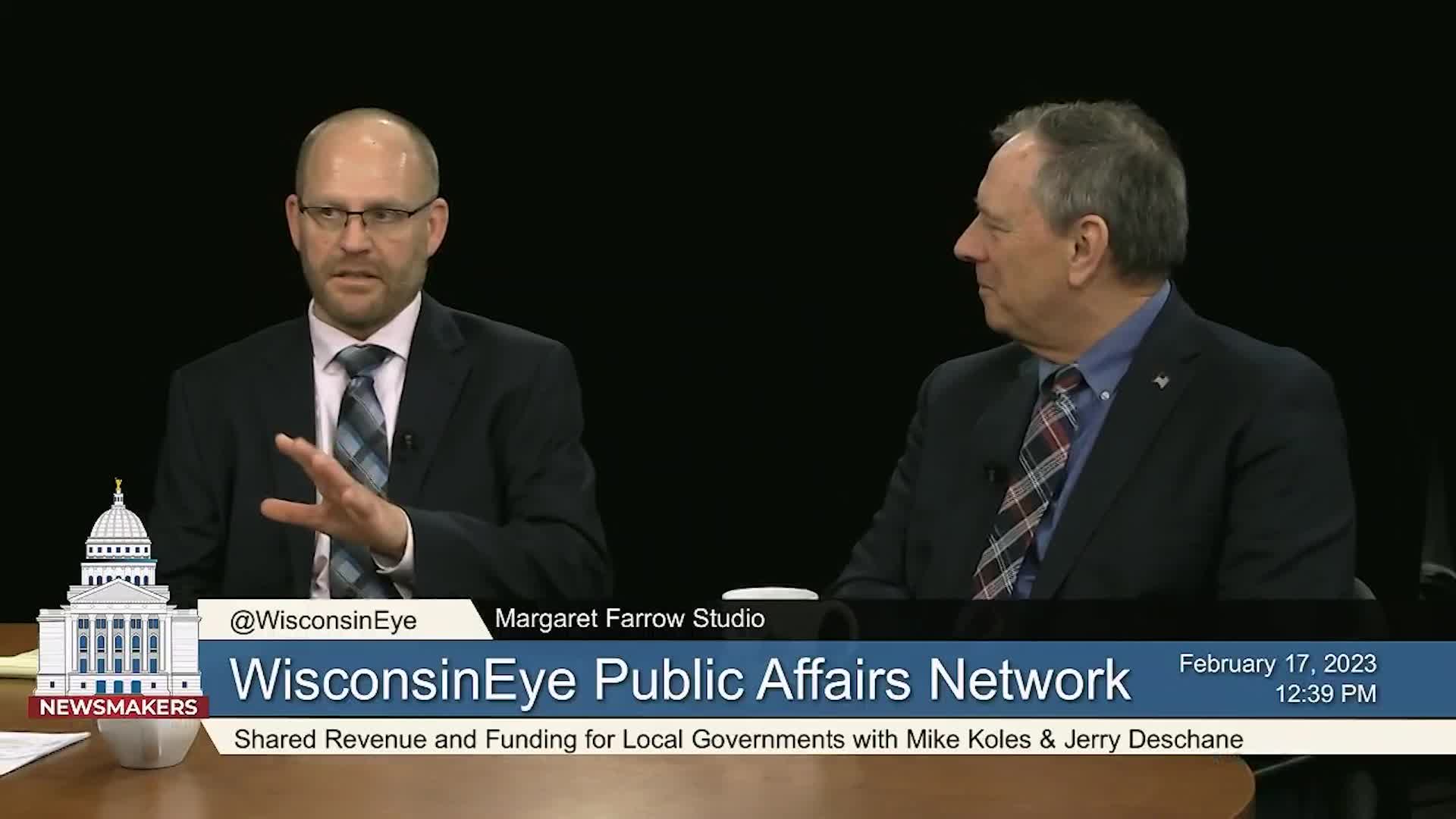 Thumbnail image for Newsmakers Shared Revenue and Funding for Local Governments with Mike Koles and Jerry Deschane