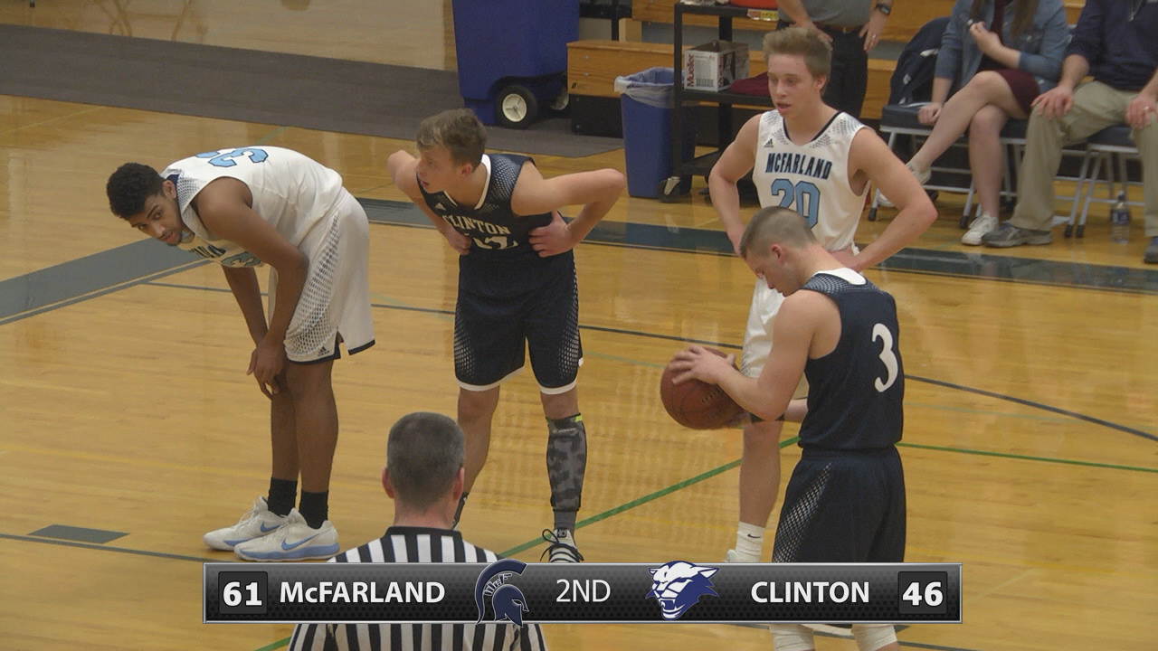 McFarland Boys Basketball Vs Clinton 1/4/18